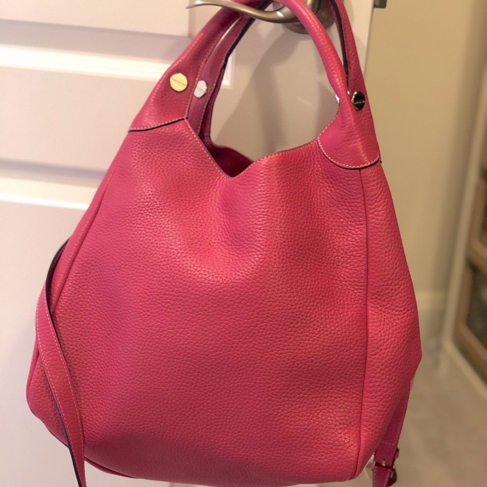 Bruno Magli Pink Fuchsia Leather Bag